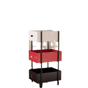 Chariot de rangement mobile à plusieurs niveaux avec roulettes pour salon, chariot à collations, étagère de chevet, support d'organisation - Product Image 5