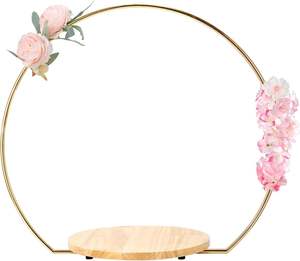 Soporte de pastel de metal decorativo de calidad superior estable con pies antideslizantes diseñado para presentaciones de postres profesionales y personales - Product Image 1