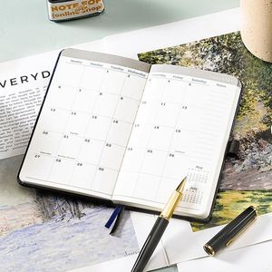 Planificador de Gestión del Tiempo A5 con Espiral, Papel Ecológico, Agenda Anual de 365 Días, Planificador Semanal, Libro de Horarios para Negocios y Oficina, de Alta Calidad, Dorado - Product Image 4