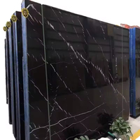 Pierre Naturelle Nero Marquina Carrelage de Marbre Noir Poli Carrelage de Veines de Marbre Noir Nero Marquina Carrelage de Marbre Noir