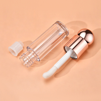Nouvel Arrivage – Tubes Vides Rechargeables en ABS pour Gloss et Huile à Lèvres, 3,5 ml, 4 ml, 5 ml, avec Applicateur Cœur et Grand Pinceau