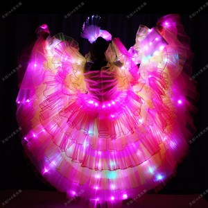 Robe de <span class=keywords><strong>Samba</strong></span> en Tulle Lumineux à Volants pour Carnaval Brésilien, Défilé, Festival, Spectacle Scénique, Soirée en Boîte de Nuit, Performance de Danse - Product Image 4