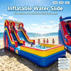 <span class=keywords><strong>Castillo</strong></span> Inflable con Tobogán de Agua, Piscina Infantil, Parque de Diversiones al Aire Libre, Diversión para Jardín de Infancia, Fiesta de Verano - Product Image 1