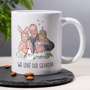 Taza de café de cerámica de 11 Oz para <span class=keywords><strong>abuelo</strong></span>, taza duradera de marca Diytree para regalo familiar del Día del Padre - Product Image 3