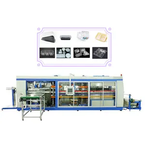 Supermarket PET Meat Packaging Clamshell Tray Thermoforming Machine