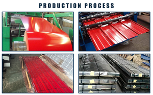 יריעת קירוי מתכת גלית מגולוונת SGCC DX51D פלדת פח לשימוש בבניית גגות בתים - Product Image 5