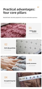 <span class=keywords><strong>Tapis</strong></span> QIANQIAO de luxe à poils longs lavable, <span class=keywords><strong>tapis</strong></span> shaggy moderne, <span class=keywords><strong>tapis</strong></span> moelleux de couleur unie pour la décoration intérieure, <span class=keywords><strong>tapis</strong></span> confortable qui ne perd pas ses poils - Product Image 4