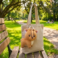 Peluche de Muntjac Personalizado, Animales de Peluche, Muñeco Adorable para Parques de Atracciones, Recuerdo, Regalo, Proveedor, Fábrica, OEM, ODM