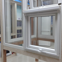 Portes et fenêtres en PVC à verre trempé teinté, résistantes aux intempéries, avec moustiquaire en fibre de verre, pour le contrôle des insectes dans les appartements (vente en gros)