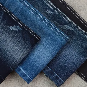 Ağır ağırlık 13OZ çözgü şantuk streç denim kumaş erkekler kot denim kumaş hazır stok