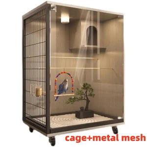 Style populaire Transparent <span class=keywords><strong>Verre</strong></span> Cage À Oiseaux Maison Grand XXL Nid D'élevage Bouton Fermeture Écologique <span class=keywords><strong>Sapin</strong></span> Animaux <span class=keywords><strong>En</strong></span> Plein Air Simple - Product Image 3