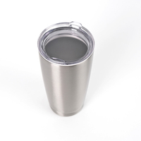 Kustom 20oz botol termos cangkir bubuk dilapisi dinding ganda baja tahan karat terisolasi kopi perjalanan Mug kosong