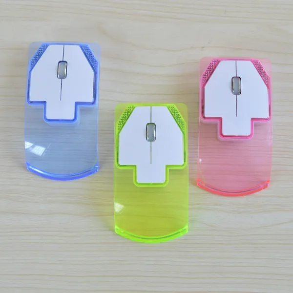 Creative design light up computer mouse wireless transparent