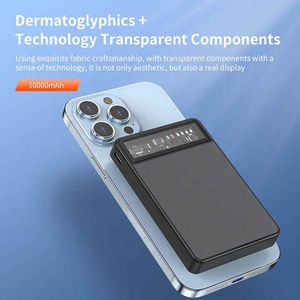 2025 New 15 Wát Magnetic không dây sạc Slim ngân hàng điện cầm tay pd20w nhanh sạc ánh sáng hiển thị trong suốt thành phần - Product Image 5