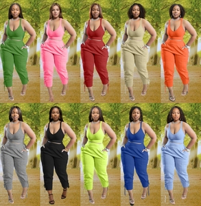 Conjunto Deportivo de Dos Piezas con Top Corto y Pantalones Multicolor de Fábrica - Product Image 2