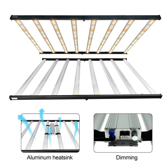 Mint White Samsung Lm301h Lm281B 700W 1000W 1400W Red Uv IR 7 Channels Full Spectrum Led Grow Lights for Indoor Plants