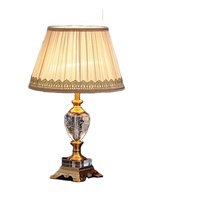 HJ HOME Lampe de table en cristal chaud de luxe nordique américain moderne éclairage créatif pour salle de mariage lampe de table de chevet pour chambre à coucher