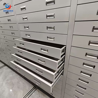 Système d'étagères mobiles compactables en acier robuste pour l'archivage de documents, les bureaux et les entrepôts