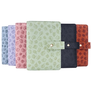 A6 coprivolante <span class=keywords><strong>quadrifoglio</strong></span> guscio per Notebook in pelle sintetica riutilizzabile per Notebook allentato a 6 anelli - Product Image 1