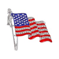 Épinglette drapeau USA pour célébration anniversaire