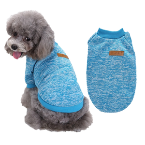 Solid Color Pet <b>Dog</b> Winter Warm Fashion Simple Polyester Comfortable XL <b>Sweater</b> Fully Customized And Quality Approved - Product Image 1