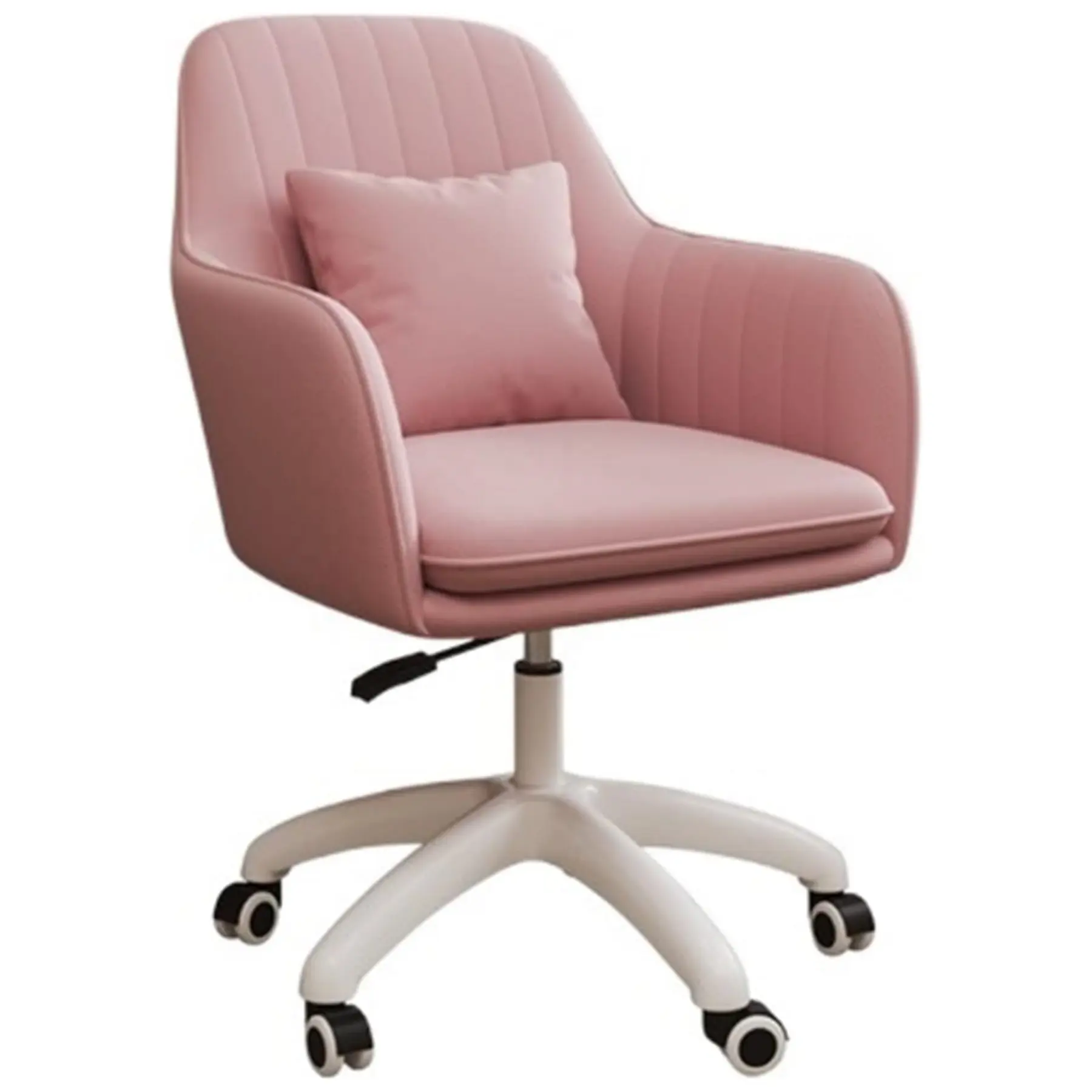 Fauteuil de détente salle d'étude chaise de bureau 360 roues antidérapantes rotatives velours rembourré cuisine moderne chaise de salle à manger