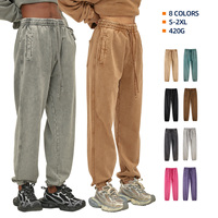 Celana Jogger Rajut Distressed Motif Batik 420G 8 Warna Populer, Bahan Katun 100% Berkualitas Tinggi Hasil Cuci, Gaya Basic