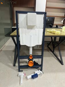 2025 Meiyani nouveau Design salle de bain mur accrocher <span class=keywords><strong>chasse</strong></span> <span class=keywords><strong>d</strong></span>'<span class=keywords><strong>eau</strong></span> citerne mur <span class=keywords><strong>suspendu</strong></span> trempé réservoir <span class=keywords><strong>d</strong></span>'<span class=keywords><strong>eau</strong></span> de toilette avec Double bouton - Product Image 4