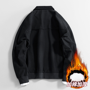 Customized logo Workwear washed retro lapel <b>jacket</b> coat loose fashion casual coat comfortable outdoor handsome popular fashion - Product Image 2