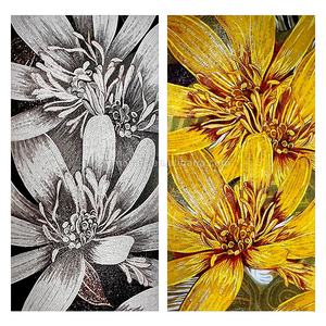 Pur blanc marguerite grappe mer de fleurs variété personnalisé mur fond verre mosaïque Puzzle Art trèfle à quatre feuilles décor <span class=keywords><strong>Mural</strong></span> carrelage - Product Image 6