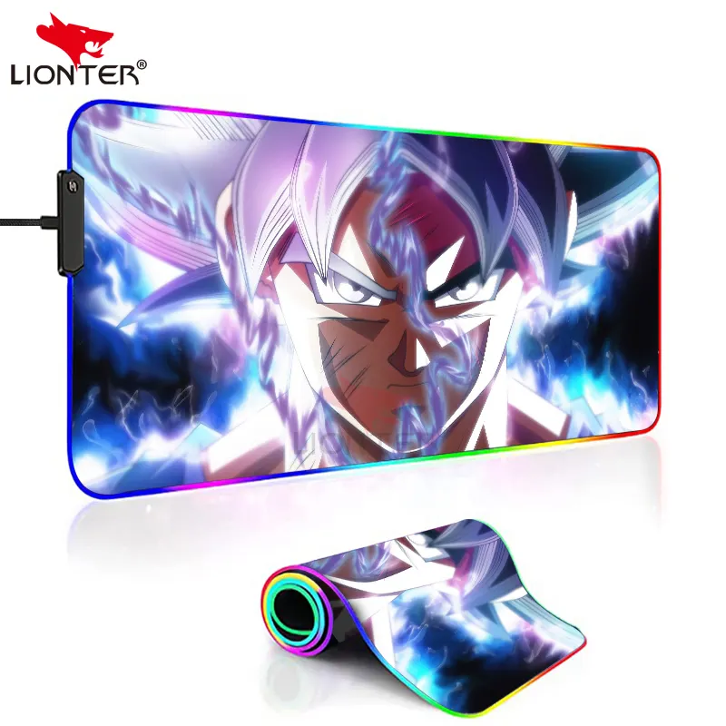 Xxl Duurzaam Custom Full Color Design Bedrukt 80X30 Mousepad Led Gaming Rgb Muismat Met Usb-Poort