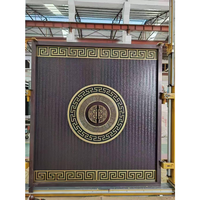 Puerta Clásica Reforzada de Aluminio Fundido para Vestíbulo de Hotel, Hoja Única, Certificación CE, Personalizada para Uso Residencial, Pedido al por Mayor