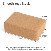 2023 Bestseller Neuer Typ Rutschfester Einzigartiger 3*6*9 Umweltfreundlicher Miska Kork Yoga-Block Blanko Organischer Yoga-Ziegel