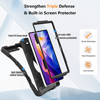 Étui de protection robuste pour Xiaomi Redmi Pad 2 11 pouces avec sangle d'épaule intégrée et support rotatif à 360 degrés