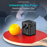 Adaptador de Viaje Universal OULIYO con Enchufes para EE. UU., Reino Unido, Australia y la UE, USB Tipo C, AC MINI, Pequeño
