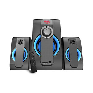 Sistema de Altavoces 2.1 Multimedia para Computadora con Bajos Potentes, USB y Radio - Product Image 1