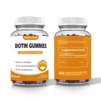 Ausreson OEM Vegan 5000 Mcg Biotine Vitamines et Suppléments Halal Gommes à la Biotine Collagène pour la Croissance des Cheveux et de la Peau