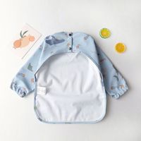 Bavoir imperméable à manches longues pour bébé, anti-salissures, pour repas et diverses aliments