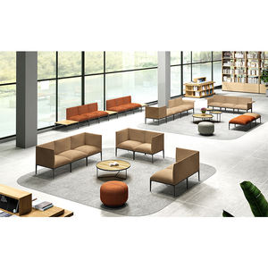 Ensemble de canapés de réception extensibles modernes M&W pour le bureau à domicile, mobilier de loisirs exécutif 3 places - Product Image 3