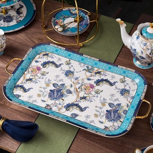 High-end Luxury Flower Hand Engraving Elegant Fine Porcelain Teapot Ceramic Bone China Coffee <b>Cup</b> & Saucer Gift <b>Tea</b> <b>Set</b> - Product Image 4