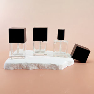 MLM Empty Square Clear <b>Glass</b> Bottles Makeup Packaging Private Label Lip Gloss <b>Containers</b> Custom logo Lip Oil Tubes - Product Image 2