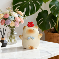 Celengan Kucing PAI Cozy Mood, Celengan Kucing Kartun Lucu, Figur Resin Koleksi untuk Dekorasi Meja Rumah, Hadiah Anak-Anak