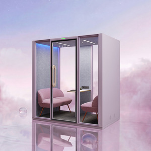 Cabine insonorisée sur mesure avec revêtement intérieur en mousse souple pour bureau, cabine téléphonique, <span class=keywords><strong>studio</strong></span> <span class=keywords><strong>de</strong></span> musique, cabine vocale - Product Image 2