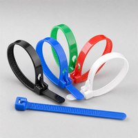 CHSL Vente Directe d'Usine 100 Pièces Serre-Câbles Auto-Bloquants en Nylon 7,6*550 mm Noir et Blanc