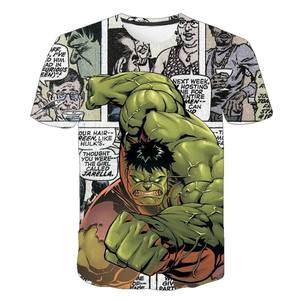 Camiseta Hulk de Manga Corta con Cuello Redondo, Impresa en 3D, Transpirable, para Niños y Adultos, Unisex, de Poliéster, para Uso Promocional - Product Image 3