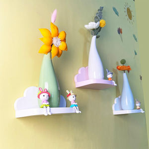 Piccoli scaffali galleggianti <span class=keywords><strong>a</strong></span> <span class=keywords><strong>nuvola</strong></span> espositore da appendere mensola <span class=keywords><strong>a</strong></span> parete per bagno soggiorno camera da letto Nursery mensola galleggiante in legno - Product Image 4