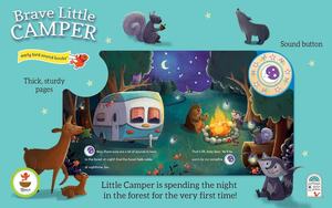 Petit Campingur courageux : livre audio interactif pour apprendre les sons de la nature nocturne, aventure en camping, livre éducatif pour enfants, 20 cm - Product Image 3