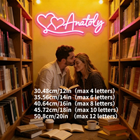 Letrero de Neón Personalizado Neonawall, Letrero LED con Nombre, Corazón, Texto y Logotipo Personalizados para Bodas, San Valentín, Decoración de Fiestas y Regalos