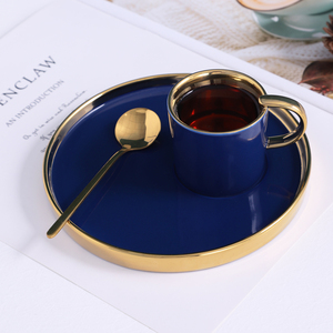 High Quality Mini Tea Cup <b>Gift</b> <b>Box</b> Colorful Glaze Gold Ceramic Home <b>Coffee</b> Low MOQ Minimalist - Product Image 5