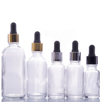 Flacon compte-gouttes en verre pour huiles essentielles, de 5 ml à 100 ml, pour crème visage, mascara, crème de soin et gouttes pour les yeux – Vente en gros